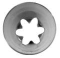 Pastry Tube 844 - #844 Closed Star Tip