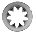 Pastry Tube 848 - #848 Closed Star Tip