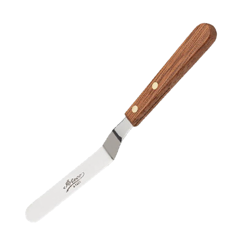 Offset Icing Spatula with Wood Handle 4 inches