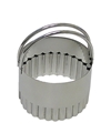 Stainless Fluted Biscuit Cutter 2 1/3 inches