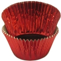 Baking Paper Liners - Muffin Cup Size - Red Foil