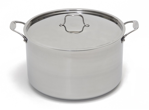 mueller home Mueller 8QT UltraClad Tri-Ply Stainless Steel Cooking Stock Pot  with Lid and Ladle