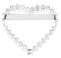 Heart Crinkled Cookie Cutter with handle