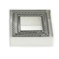 Cookie Cutter Set Square Crinkle and Plain