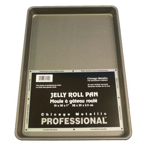 2-piece Non-Stick Metal Jelly Roll Set, 15x10 and 17x12-inch in