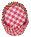 Baking Paper Liners - Red Gingham