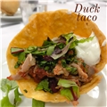 Duck Tacos with Cherry-Chipotle Sauce