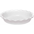 Flour Pie Dish 9" with Unglazed Bottom