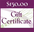 $150 Gift Certificate