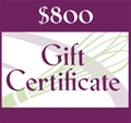 $800 Gift Certificate