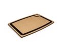 Epicurean Natural Brown Cutting Board with Slate Gray Core Juice Groove 15 x 11 