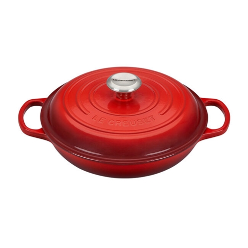 Cerise Red 5 quart Braiser Signature