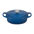 Marseille Blue 6.75 quart Oval Dutch Oven Signature 