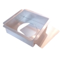 Square Cake Pan with Removable Bottom - 6 x 6 x 2