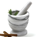Mortar and Pestle - White Marble