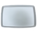 20.75" x 13.5" White Porcelain Large Rectangular Platter