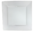 12" White Porcelain Square Platter