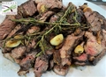 Rib-Eye Steaks with Garlic and Rosemary