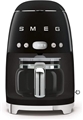 SMEG 1950s Retro Style Aesthetic 10 Cup Drip Coffee Machine - Black