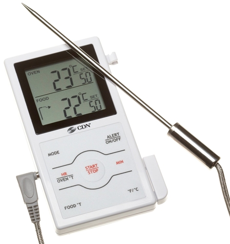 Food Kitchen Digital Meat BBQ Thermometer Dual Probe Design