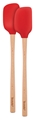 Silicone Mini Spoonula and Spatula Set - Red