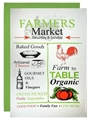 Flour Sack Towels - Famers Market - set of 2