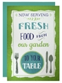 Flour Sack Towels - Now Serving - set of 2