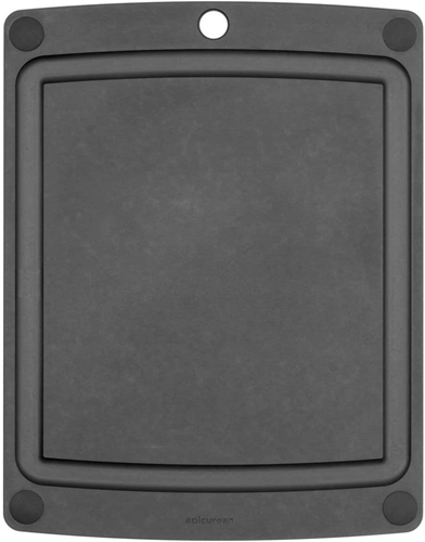 Epicurean All-in-One Slate Gray Cutting Board with Juice Groove 12 x 9