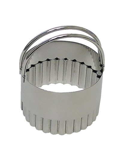 Stainless Fluted Biscuit Cutter 2 1/3 inches
