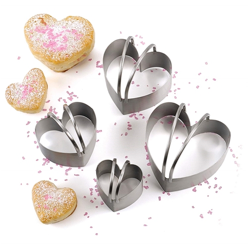 Biscuit Cutters Heart Stainless