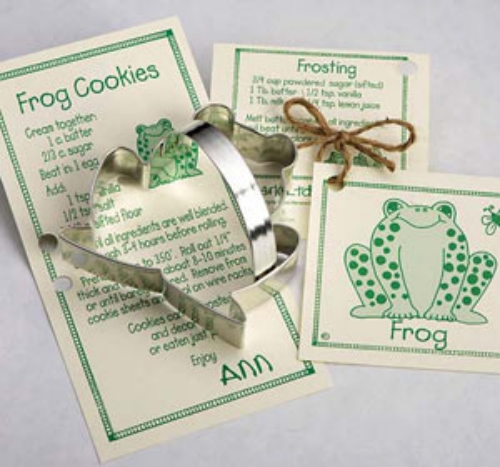 Frog Cookie Cutter with Handle