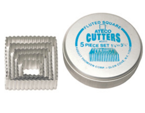 Cookie Cutter Set Square Fluted