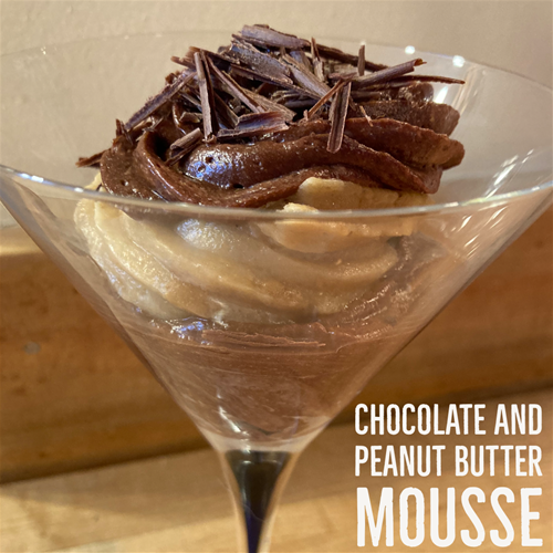 Chocolate and Peanut Butter Mousse