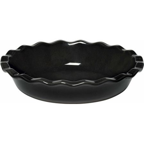 Charcoal Pie Dish 9&quot; with Unglazed Bottom