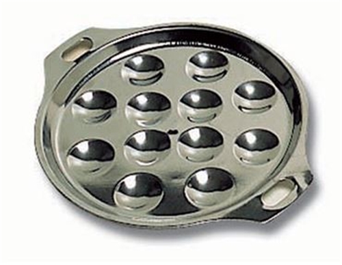 Escargot Dish - Stainless Steel