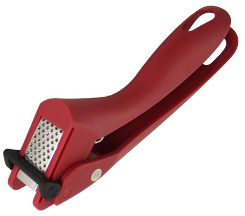 Easy-Squeeze Garlic Press - Red