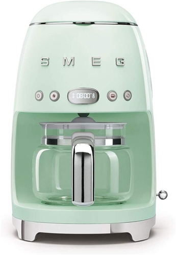 SMEG 1950s Retro Style Aesthetic 10 Cup Drip Coffee Machine - Pastel Green