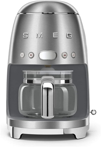 SMEG 1950s Retro Style Aesthetic 10 Cup Drip Coffee Machine - Stainless Steel