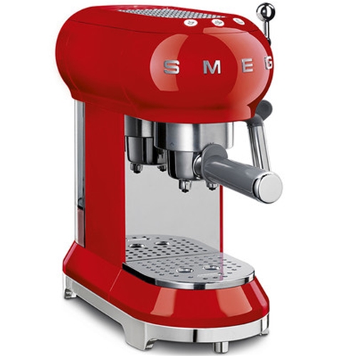SMEG 1950s Retro Style Aesthetic Espresso Coffee Machine - Red