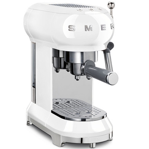 SMEG 1950s Retro Style Aesthetic Espresso Coffee Machine - White