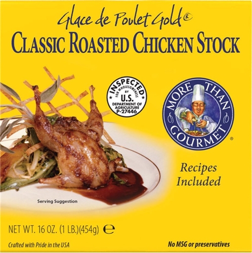 Chicken Stock (Roasted) - Glace de Poulet Gold 16 ounces