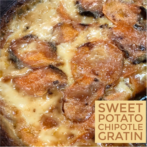 Sweet Potato-Chipotle Gratin