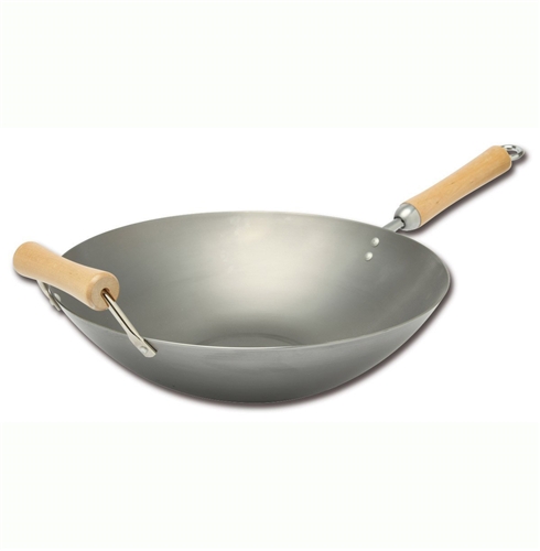 Wok 14 inches with Flat Bottom