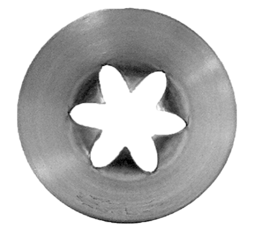 Pastry Tube 843 - #843 Closed Star Tip