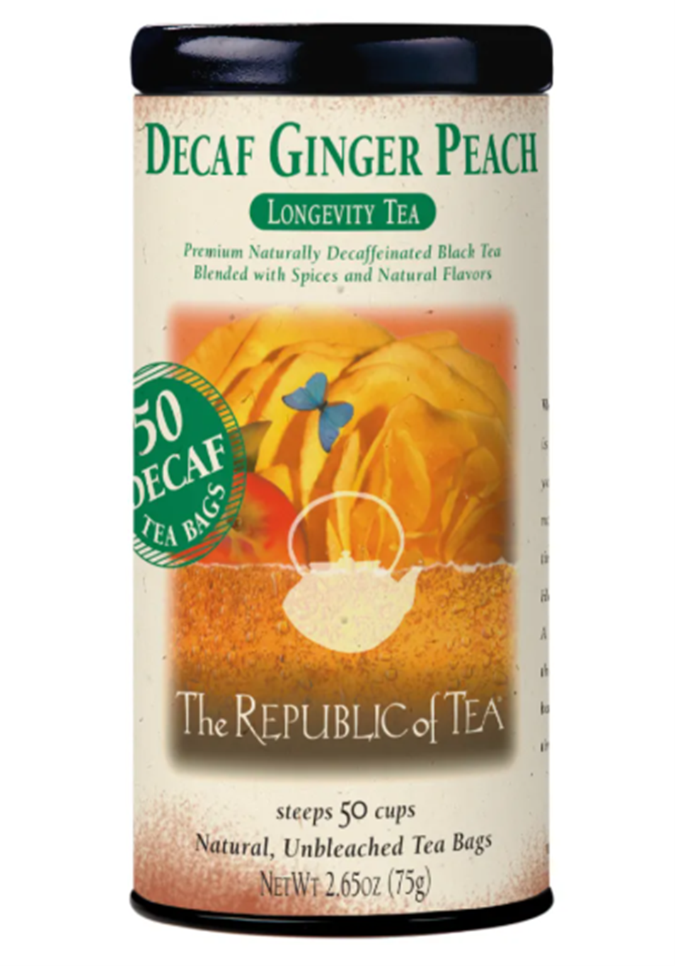 Ginger Peach Decaf Tea Bags