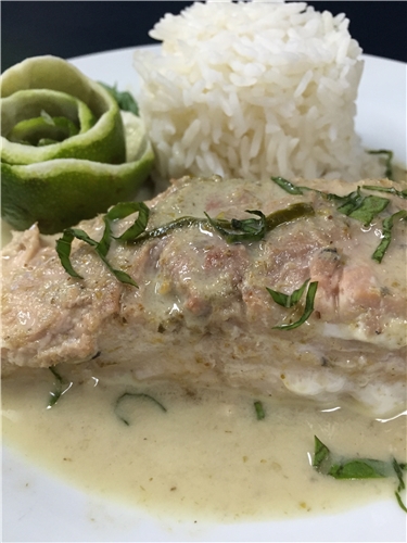 Green Curry Marinated Grilled Salmon