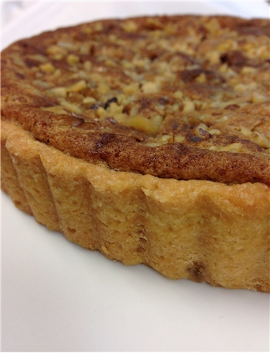 Banana Walnut Frangipane Tart