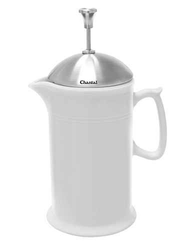 Chantal Ceramic French Press - White