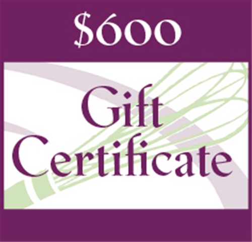 $600 Gift Certificate