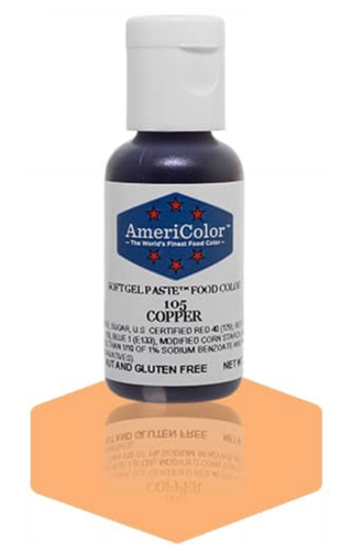 Gel Paste Food Coloring Copper